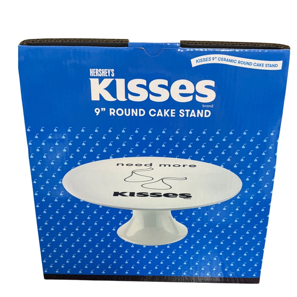 Hersheys Kisses 9 Inch Ceramic Round Cake Stand Dessert Display
